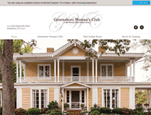 Tablet Screenshot of greensborowomansclub.com